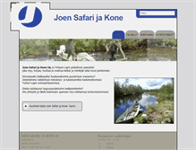 Tablet Screenshot of joensafarijakone.fi